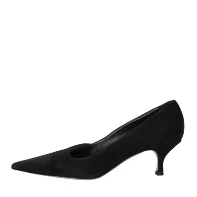 Casadei Black Heel Shoes In Nero Neri E Grigi