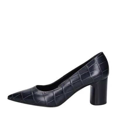 Casadei With Heel Blue In Blu Blu E Verdi