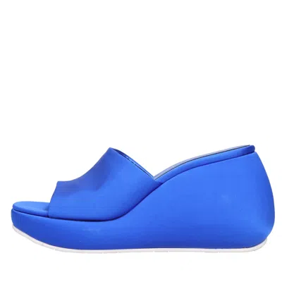 Casadei With Heel Blue In Blu Blu E Verdi