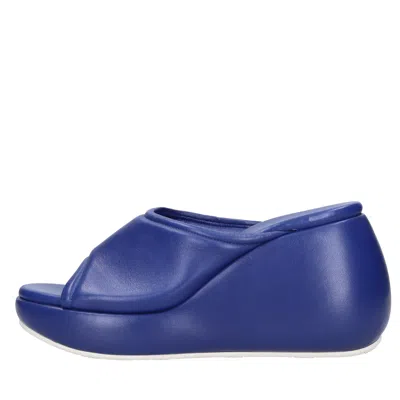 Casadei With Heel Blue In Blu Blu E Verdi