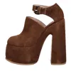 Casadei With Heel Brown In Marrone Scuri