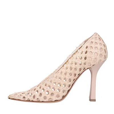 Casadei With Heel Cream In Panna Pastello