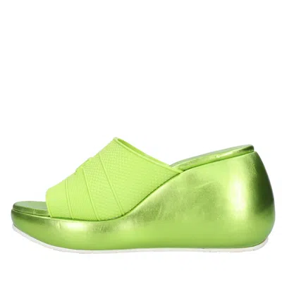 Casadei With Heel Green In Verde Blu E Verdi