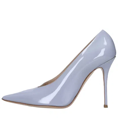 Casadei With Heel Grey In Grigio Metallici E Grigi