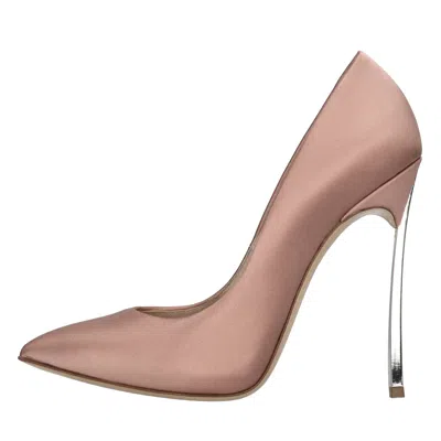 Casadei With Heel Pink In Rosa Chiari E Naturali