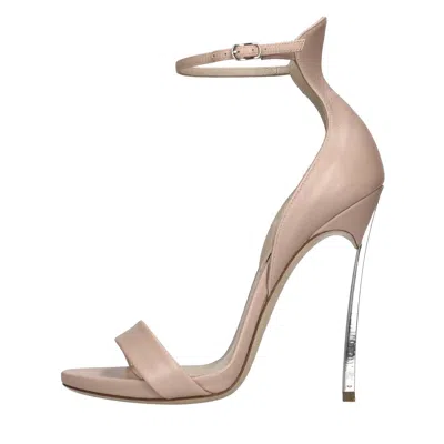 Casadei With Heel Pink In Rosa Chiari E Naturali