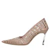 Casadei With Heel Pink In Rosa Chiari E Naturali