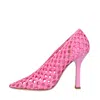 Casadei With Heel Pink In Rosa Chiari E Naturali