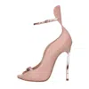 Casadei With Heel Pink In Rosa Chiari E Naturali