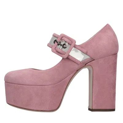 Casadei With Heel Pink In Rosa Pastello