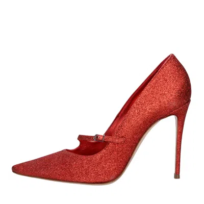 Casadei With Heel Red In Rosso Vivaci