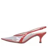 Casadei With Heel Red In Rosso Vivaci