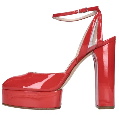 Casadei Woman Pumps Red Size 7 Leather In Rosso Vivaci