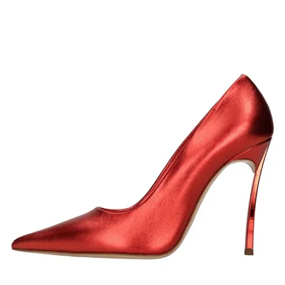Casadei With Heel Red In Rosso Vivaci