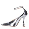 Casadei With Heel Silver In Argento Chiari E Naturali