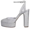 Casadei With Heel Silver In Argento Chiari E Naturali