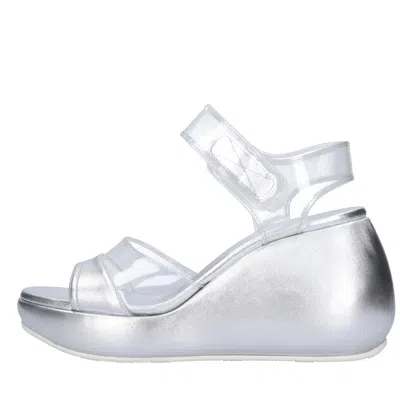Casadei With Heel Silver In Argento Chiari E Naturali