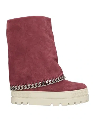 Casadei Woman Ankle Boots Antique Rose Size 6 Leather