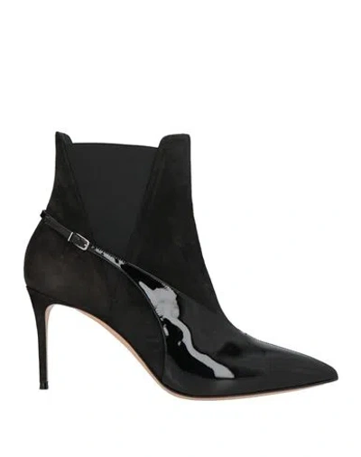 Casadei Woman Ankle Boots Black Size 11 Leather