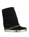 Casadei Woman Ankle Boots Black Size 11 Leather