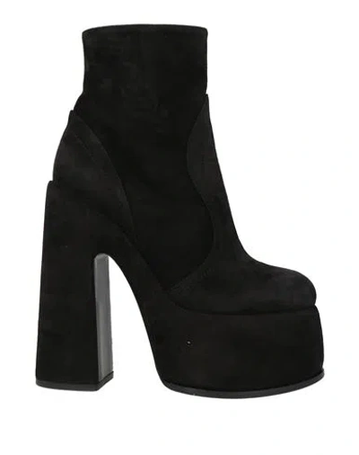 Casadei Woman Ankle Boots Black Size 8 Leather