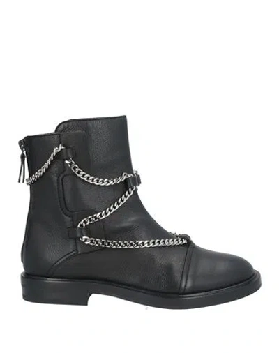 Casadei Woman Ankle Boots Black Size 5 Leather