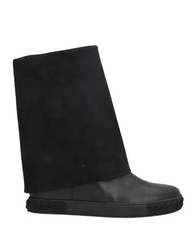 Casadei Woman Ankle Boots Black Size 5.5 Leather