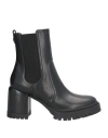 Casadei Woman Ankle Boots Black Size 6 Leather In Black
