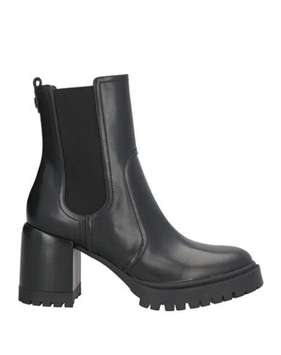 Casadei Woman Ankle Boots Black Size 6 Leather