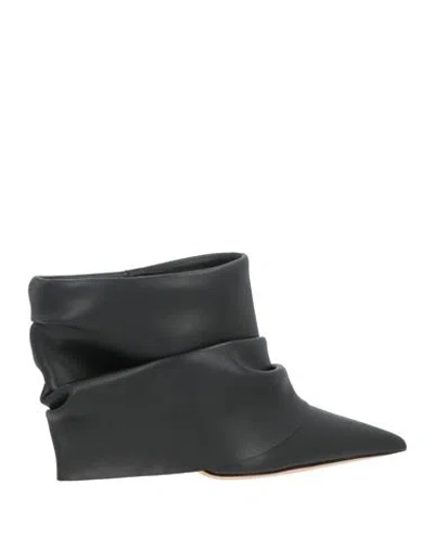 Casadei Woman Ankle Boots Black Size 6 Leather