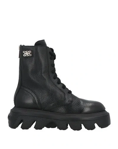 Casadei Woman Ankle Boots Black Size 5 Leather In Black