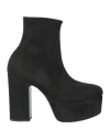 Casadei Woman Ankle Boots Black Size 6.5 Leather