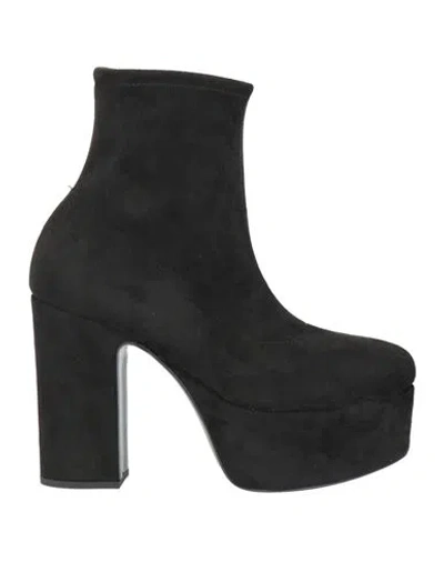 Casadei Woman Ankle Boots Black Size 6.5 Leather