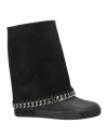 Casadei Woman Ankle Boots Black Size 6.5 Leather In Black
