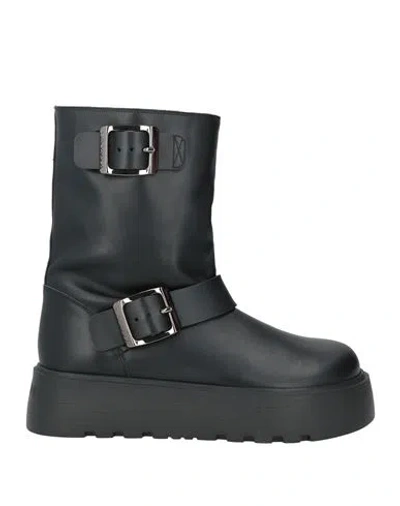 Casadei Woman Ankle Boots Black Size 7 Leather