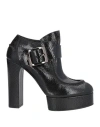 Casadei Woman Ankle Boots Black Size 7.5 Leather In Black