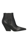 Casadei Love Ankle Boots Black In Black