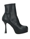 Casadei Woman Ankle Boots Black Size 8 Leather