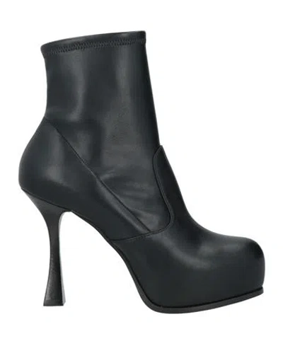 Casadei Woman Ankle Boots Black Size 8 Leather