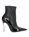 Casadei Woman Ankle Boots Black Size 8 Leather In Black