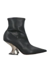 Casadei Woman Ankle Boots Black Size 8 Leather In Black