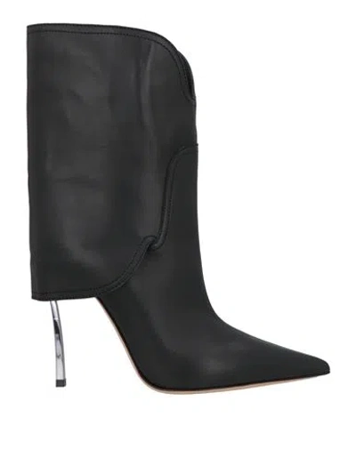 Casadei Woman Ankle Boots Black Size 8 Leather