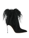 Casadei Woman Ankle Boots Black Size 8 Leather In Black