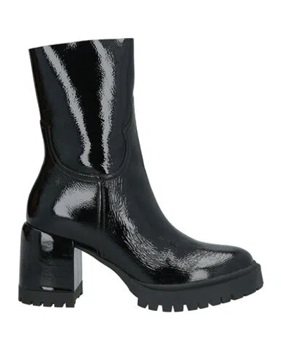 Casadei Woman Ankle Boots Black Size 8 Leather