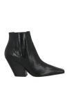 Casadei Love Ankle Boots Black In Black