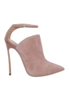Casadei Woman Ankle Boots Light Brown Size 9.5 Leather In Beige