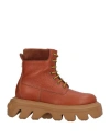 Casadei Woman Ankle Boots Tan Size 8 Leather