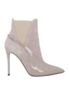 Casadei Woman Ankle Boots Dove Grey Size 9 Soft Leather In Grey