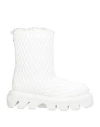 Casadei Woman Ankle Boots White Size 8 Leather In White