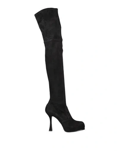 Casadei Woman Boot Black Size 10 Leather